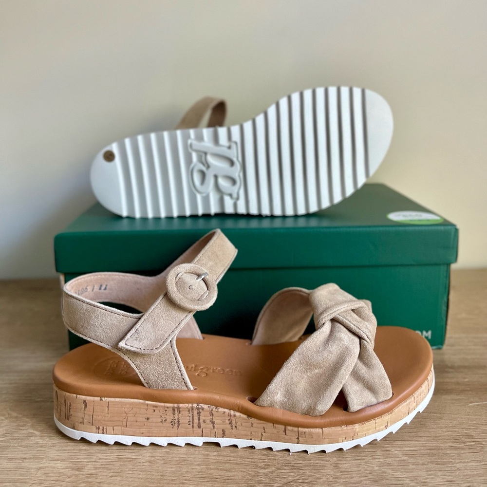 Paul Green Tan Suede Sandals